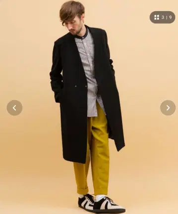 UNITEDTOKYO 노카라 코트 블랙