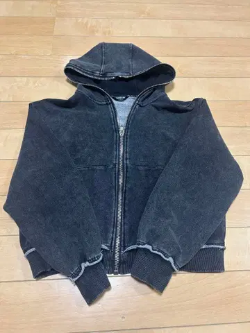 TZkiller 짧은 기장 풀 집업 후드티