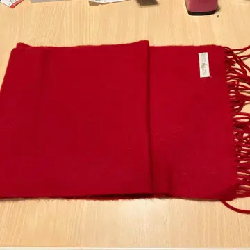 빨간색 캐시미어 머플러