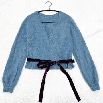 마이렌 캐시미어 니트 긴팔 리본