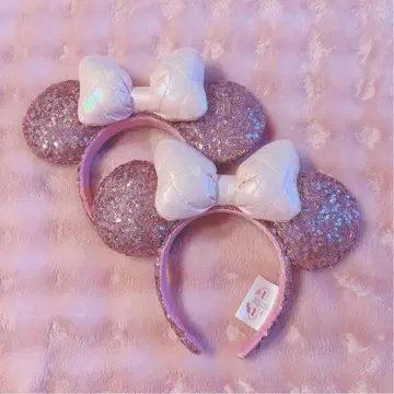 미니 팬더랜드 핑크 리본 머리띠 파르팔루자 페어