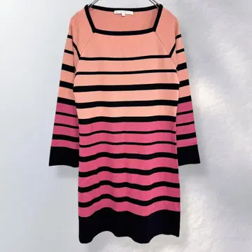 아나이 ANAYI 보더 튜닉 스퀘어 넥 귀여움 [ i547