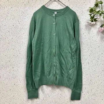 새상품급 [ UNIQLO ] 유니클로 UV컷 크루넥 가디건 (M)