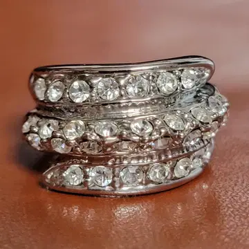 빈티지 클리어 스톤 비쥬얼링 큐빅 지르코니아