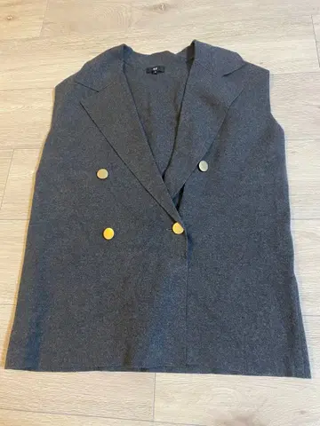 PLST 레이온 블렌드 테일러드 니트 베스트 S