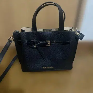 새상품급 마이클코어스 에밀리아 2way 숄더백 블랙 가죽