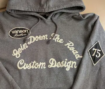 Vanson Leathers 커스텀 디자인 후드티 M