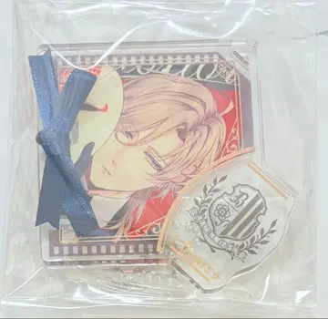 리본 타이 아크릴 플레이트 키체인 안리