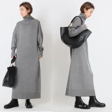 Deuxieme Classe CINOH 터틀넥 니트 원피스