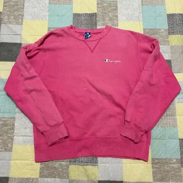 Champion 핑크 크루넥 맨투맨