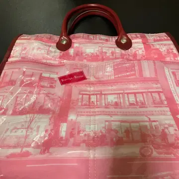 쾨니히스크로네 비닐 토트백 지퍼 포함 헤이세이 레트로 배송비 무료