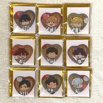 망각 배터리 하트형 캔뱃지 컬렉션 전 9종 세트