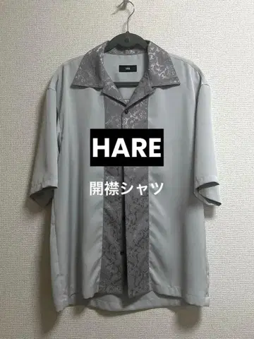 HARE 오픈 카라 셔츠