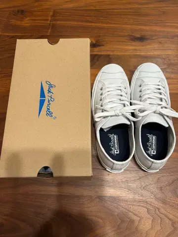 컨버스 잭퍼셀 레더 24.5cm 화이트 절판 레어 새상품급