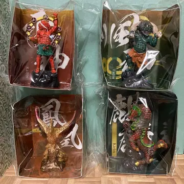 세리아 봉황 기린 풍신 뇌신 4점 피규어 컬렉션 익명 배송