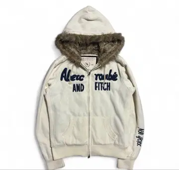 Abercrombie & Fitch zip up fur hoodie