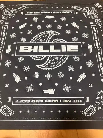 BILLIE EILISH 반다나 블랙 빌리 아이리쉬
