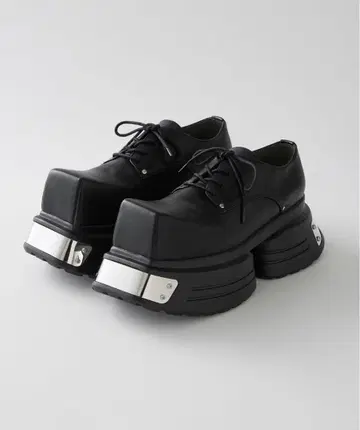 [ GRANCY ] 메탈 플레이트 가죽 신발 25ss