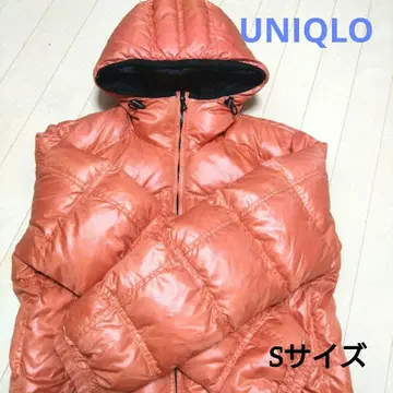 UNIQLO 프리미엄 다운 자켓 S 사이즈 오렌지