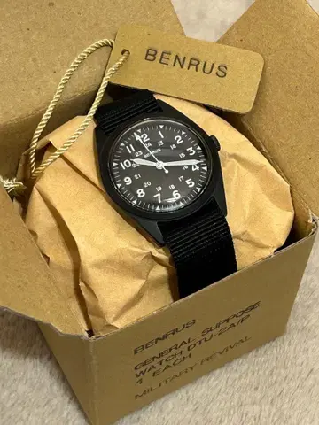 BENRUS 벤러스 DTU 2A/P 쿼츠 34mm 손목시계