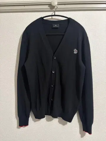 폴 스미스 M 블랙 V넥 가디건