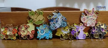 이브이 글레이시아 블래키 등 메탈 참 세트