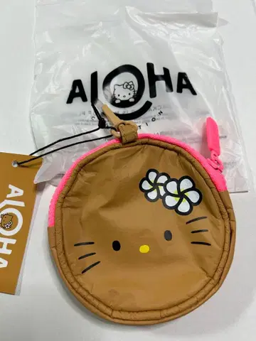 알로하 컬렉션 헬로키티 콜라보 원형 파우치