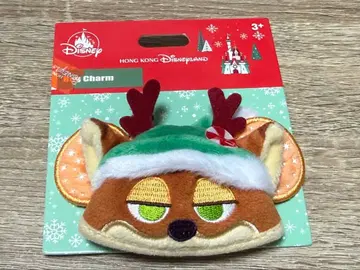 홍콩 디즈니랜드 크리스마스 2025 이어햇 키체인 닉
