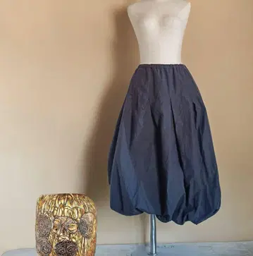 오감 gokan 코튼&울 포근한 벌룬 스커트 허리 전체 밴딩