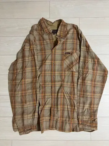 긴팔 셔츠 Marlboro Classics XXL 브라운 오렌지 탄