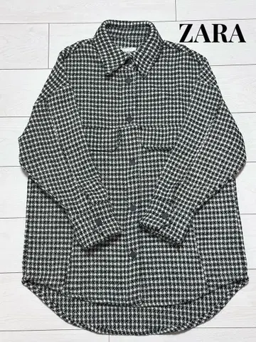 ZARA 하운드투스 체크 패턴 자켓
