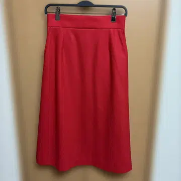 [ 새상품 ] 울 100% 스커트 빨간색
