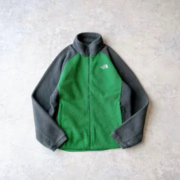 The North Face 하프 지퍼 플리스 자켓 그린/그레이