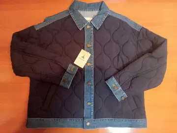 데님 퀼트 도킹 자켓