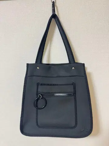 파피요네 스퀘어 WETLINE 토트백 차콜 그레이 M 사이즈