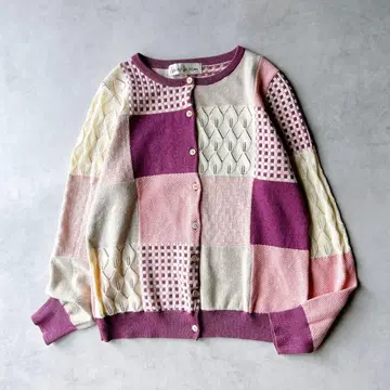 아틀리에 드 사봉 코튼 패치워크 가디건