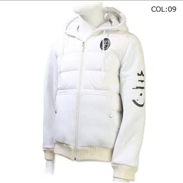 CASTELBAJAC 남성용 블루종 다운 자켓 아우터 화이트