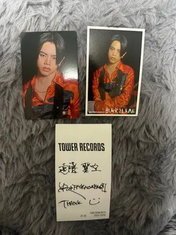 엔도 츠바사 타워 레코드 특전 영수증 CD 봉입 포토카드 세트