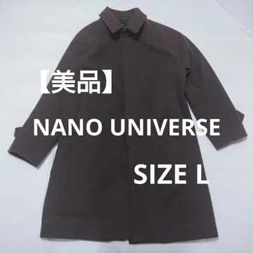 [새상품급] NANO UNIVERSE 브라운 스텐카라 코트 L
