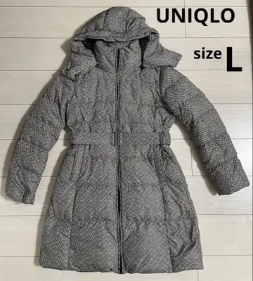 UNIQLO 올 패턴 후디 다운 코트 롱 다운 자켓 유니클로