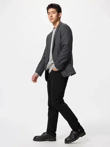 UNIQLO 슬림핏 청바지/셀비지 09 BLACK MEN 32