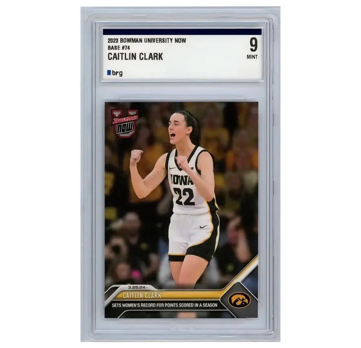 2023 Bowman 케이틀린 클락 카드 BRG9 판매합니다.