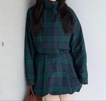 LILY BROWN 숏 블루종 벌룬 미니 스커트 세트