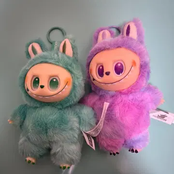 러브부 토끼 후드 봉제 인형 2개 세트