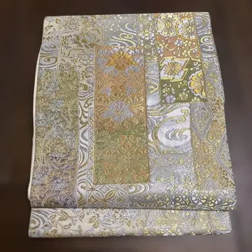 후쿠로 오비 골드 컬러 은색