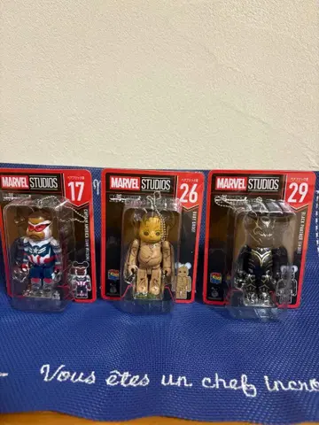 MARVEL STUDIOS 큐브릭 베어브릭 3세트 묶음 판매