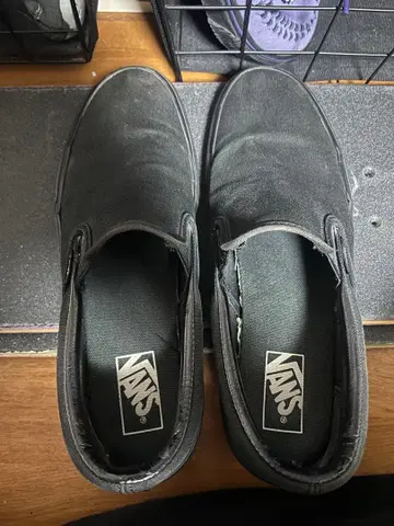 VANS 슬립온 블랙 27.5
