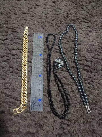 금 도금 체인 팔찌 약 20cm 안경 체인 목걸이