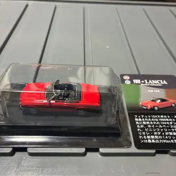 피아트 124 빨간색 교쇼 미니카