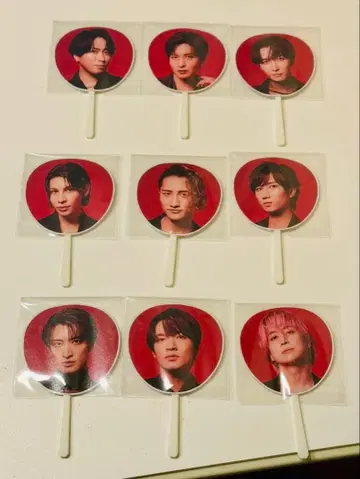 SnowMan ON 미니 부채 9인분